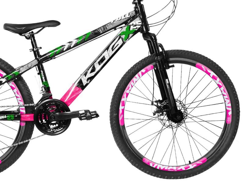 Imagem de Bicicleta KOG Freeride Aro 26 21v Com Suspensão Para Aro 29