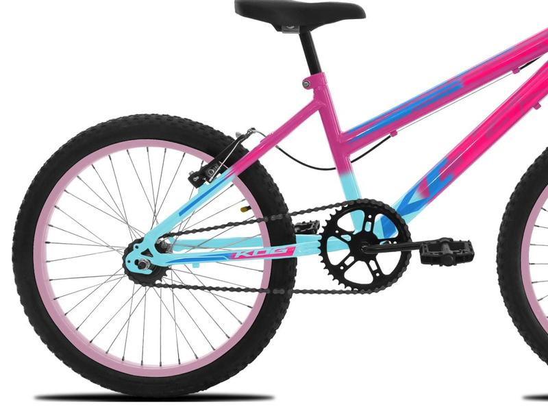 Imagem de Bicicleta KOG Infantil Aro 20 Feminina V-Brake Cestinha