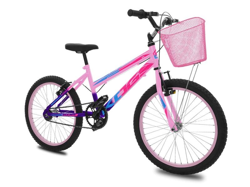 Imagem de Bicicleta KOG Infantil Aro 20 Feminina V-Brake Cestinha