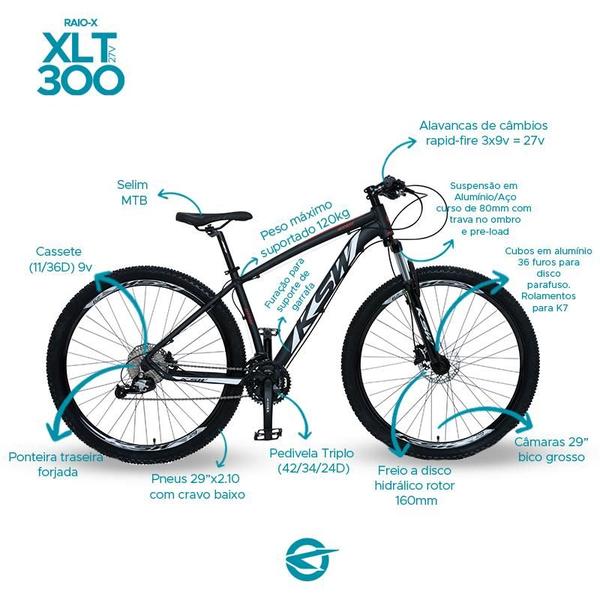 Imagem de Bicicleta KSW XLT 300 27V Freio a Disco Hidráulico S5