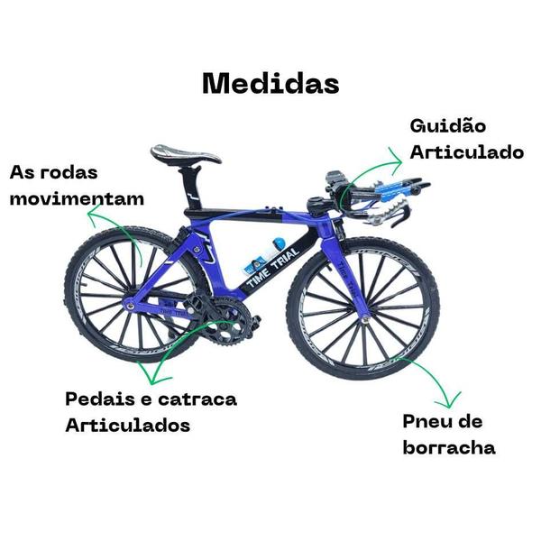 Imagem de Bicicleta Miniatura Mountain Bike Speed Em Metal Ciclismo