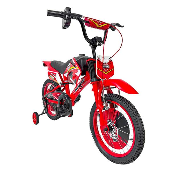 Imagem de Bicicleta Moto Cross Aro 16 Unitoys Vermelha