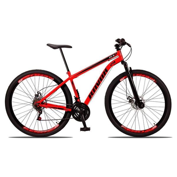 Imagem de Bicicleta Mountain Bike 21 Velocidades Aço Suspensão Shimano Vermelho Ferrari