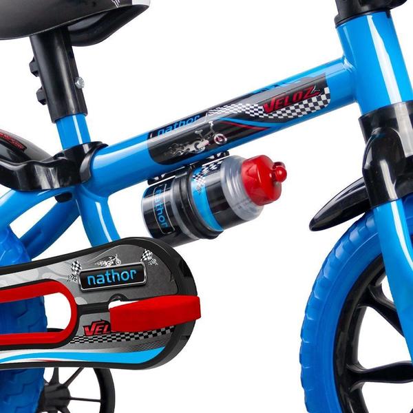 Imagem de Bicicleta Nathor Aro 12 Infantil Com Rodinhas Veloz 2