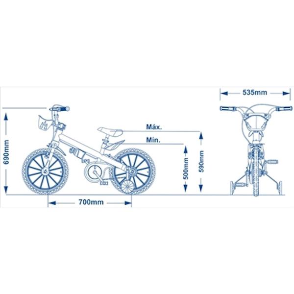 Imagem de Bicicleta para menina Top Girls Aro 16 Nathor