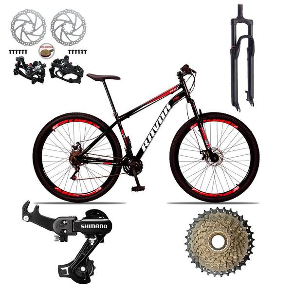 Imagem de Bicicleta para Passeio Aro 29, 21V Aço Susp T. Shimano Ravok