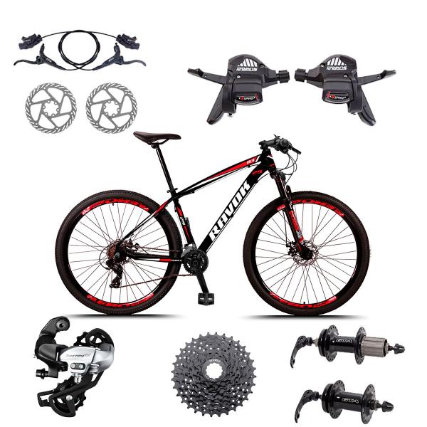 Imagem de Bicicleta para Trilha Aro 29, 24 Velocidades T. Shimano TX800 Hidr. K7 Ravok