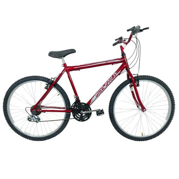 Imagem de Bicicleta Passeio 18 Marchas Aro 26 Masculina Vermelho