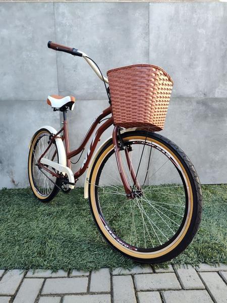 Imagem de Bicicleta Passeio retro com cesta confortável Feminina e Masculina