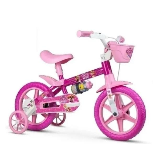 Imagem de Bicicleta Patrulha Canina Aro 12 Infantil Skye Com 9 Itens