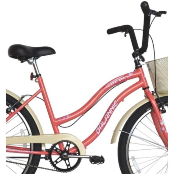 Imagem de Bicicleta Retro Vintage Aro 26 Feminina Beach Salmão