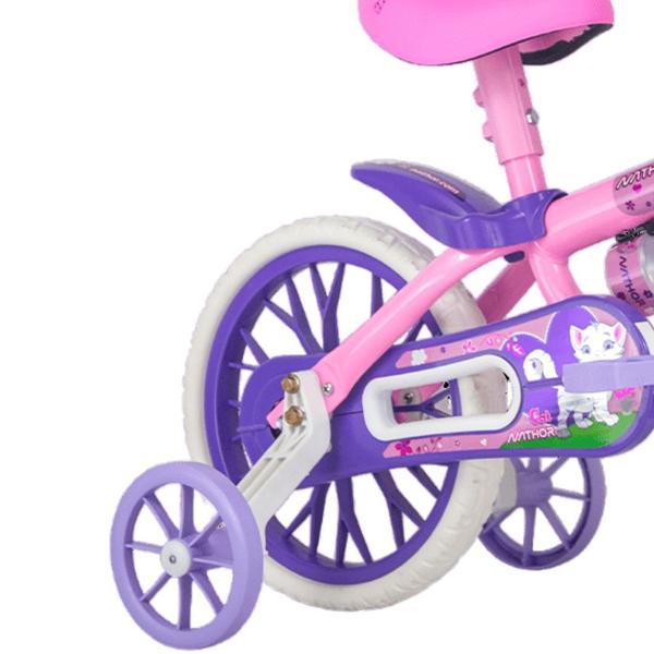 Imagem de Bicicleta Rodinha Aro 12 Infantil Feminina Cat Selim Macio