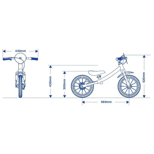 Imagem de Bicicleta Sem Pedal Nathor Equilíbrio Balance Menino Menina