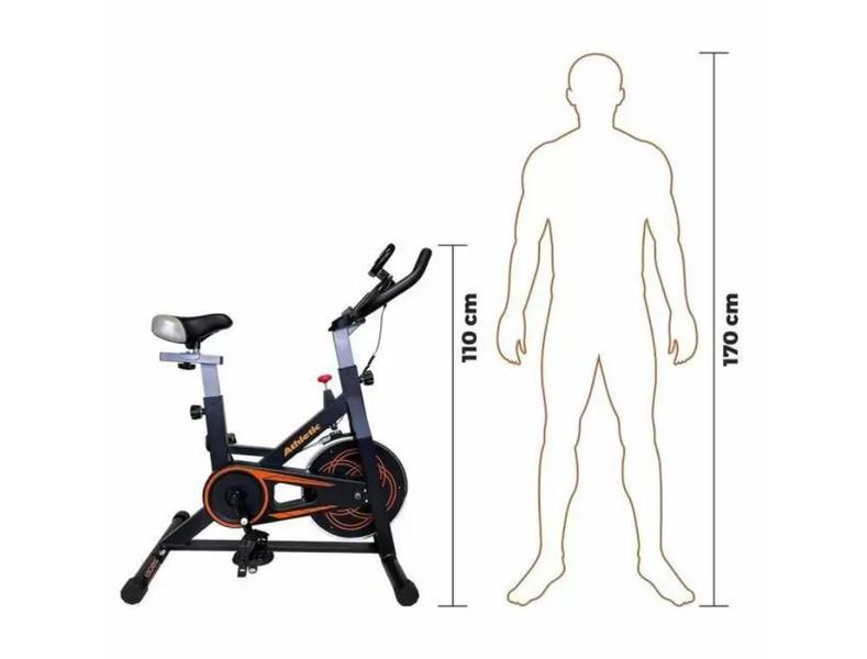 Imagem de Bicicleta Spinning Athletic Advanced 130BS Suporta 110kg