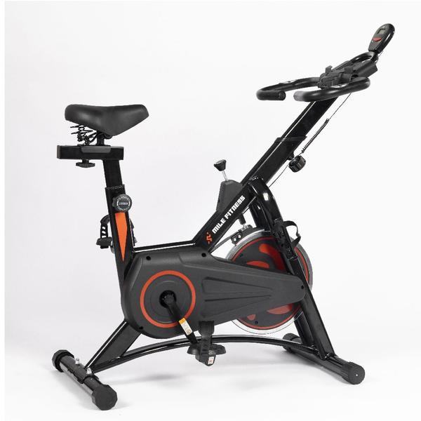 Imagem de Bicicleta Spinning Ergométrica EvoPro Mecânica Roda de Inércia Suporta até 130kg Potência e Desempenho  Mile Fitness