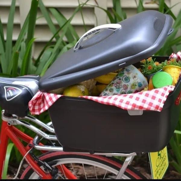 Imagem de Bicicleta tipo food bike aro 26 18v com Baú Box Preto