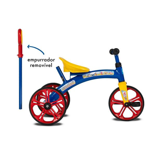 Imagem de Bicicleta Triciclo Baby Dog até 21Kg Empurrador Removível Ajustável Verden Bikes