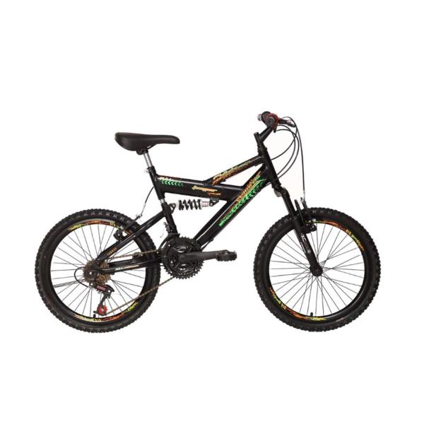 Imagem de Bicicleta Vellares Jumper Aro 20 - Laranja Neon/ Verde Neon