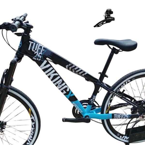 Imagem de Bicicleta Vikingx Aro 26 Tuff 25 Aluminio Cambio Shimano Dianteiro Traseiro 21v Mtb Freeride Unissex