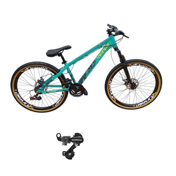 Imagem de Bicicleta Vikingx Tuff 30 Aro 21V Cambio Traseiro Shimano Mtb Freerider Unissex