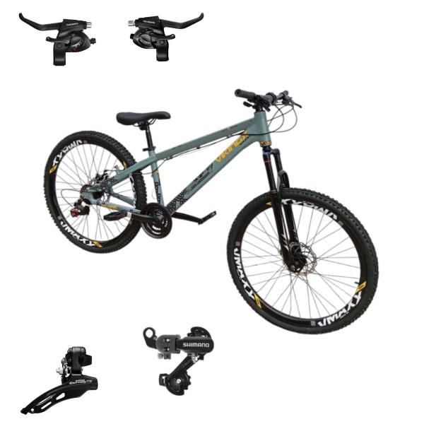 Imagem de Bicicleta Vikingx Tuff 30 Aro 26 Aluminio Cambios Shimano Rodas Vmaxx 21v