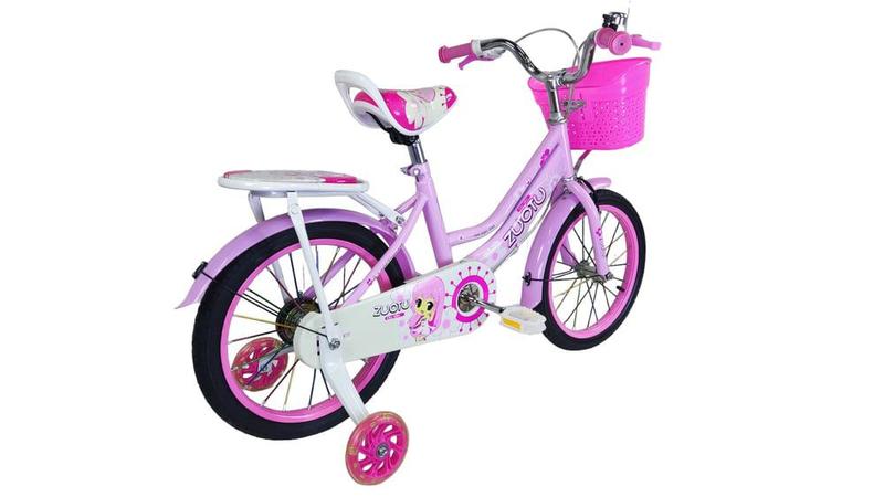 Imagem de Bicicleta Zuotu Girl's Pink 16 Hoop com cesto 10-40 kg 4-9 anos