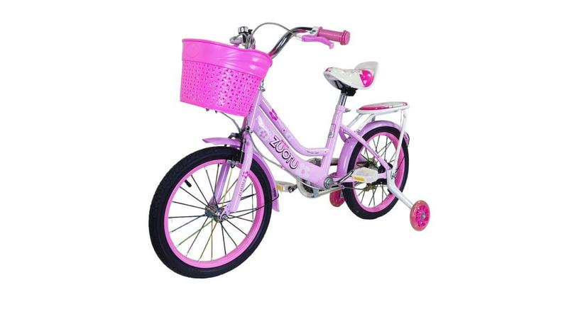 Imagem de Bicicleta Zuotu Girl's Pink 16 Hoop com cesto 10-40 kg 4-9 anos