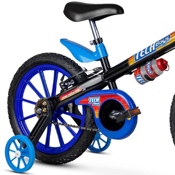 Imagem de Bicicletinha Infantil Aro 16 Com Rodinha Tech Boys Nathor