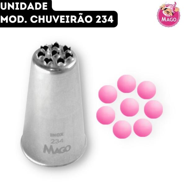 Imagem de Bico de Confeitar Chuveirão Inox Grande Mago - Mod. 234 - Unidade