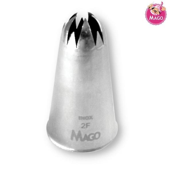 Imagem de Bico de Confeitar Pitanga Inox Grande Mago - Mod. 2F - Unidade