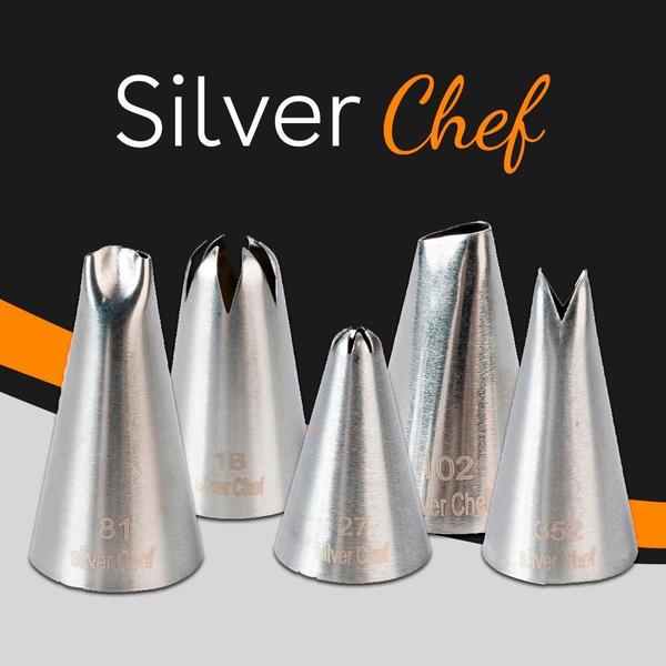 Imagem de Bico de Confeitar Serra Nº1D SilverChef