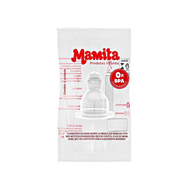 Imagem de Bico De Mamadeira Mamita Silicone Anatômico (Pct C/25)