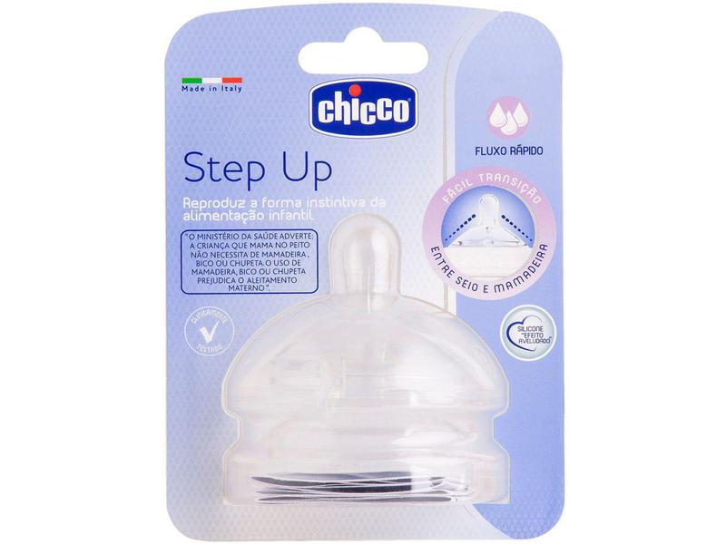 Bico de Mamadeira New Step Up 2 Peças - Chicco Imagem de Bico de Mamadeira New Step Up 2 Peças - Chicco
