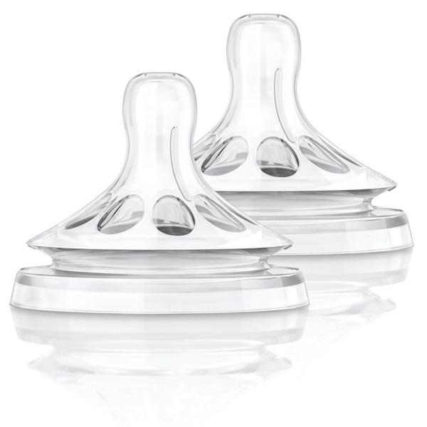 Bico de Mamadeira Pétala com 2 unidades fluxo variável 3m+ - Philips Avent Imagem de Bico de Mamadeira Pétala com 2 unidades fluxo variável 3m+ - Philips Avent