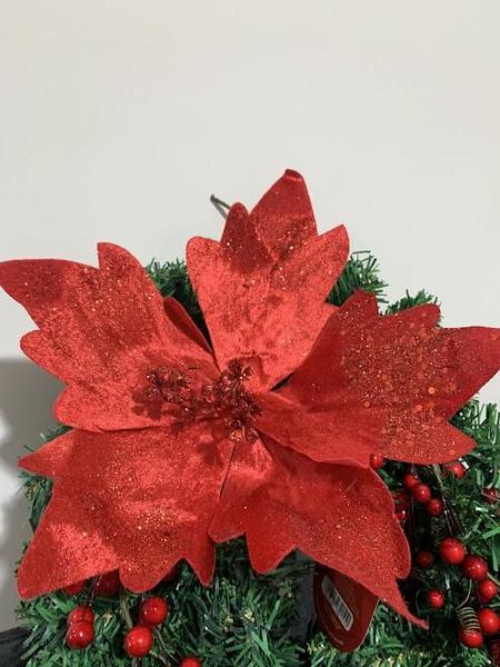 Imagem de Bico de papagaio Flor de Natal poinsetia natalina 4 und