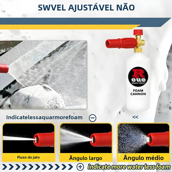 Imagem de Bico de Pistola de Espuma de Neve para Lavadoras de Alta Pressão Karcher, Huter, Makita e Bosch