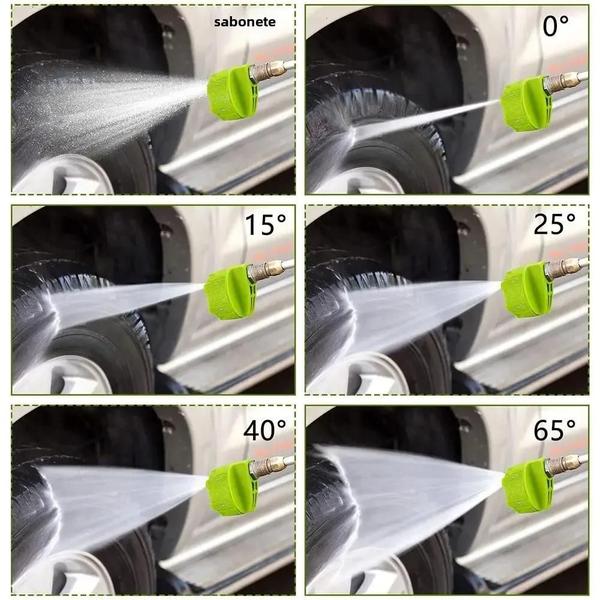 Imagem de Bico de Spray Rotativo para Lavadora de Alta Pressão - 0°, 15°, 25° e 40°