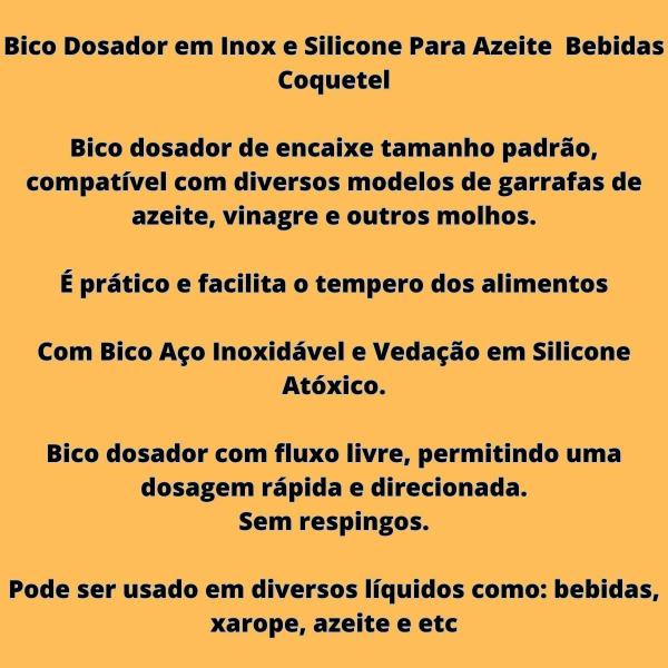 Imagem de Bico Dosador Inox Biqueira Bar Restaurante Barman 2 Unidades