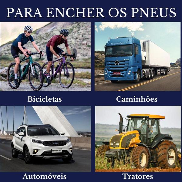 Imagem de Bico Duplo Para Encher Pneu Profissional Compressor De Ar Encher Pneu Bicicleta Carro Caminhão Trato