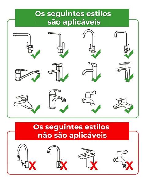 Imagem de Bico Giratório Articulado Adaptador Extensor Torneira Cozinha Banheiro 1080 Graus