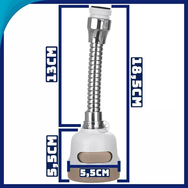 Bico Giratório Para Torneira 360 Ideal Para Limpeza Com Entrega Rápida - Riberken Imagem de Bico Giratório Para Torneira 360 Ideal Para Limpeza Com Entrega Rápida