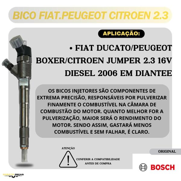 Imagem de Bico Injetor Ducato Boxer Jumper 2.3 Original BOSCH 286