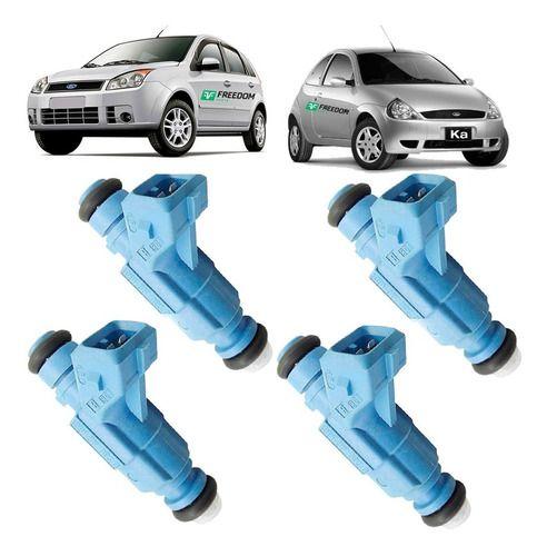 Imagem de Bico injetor ford fiesta ka 1999 á 2007 - azul- 280155888 kit c/ 4 unidades