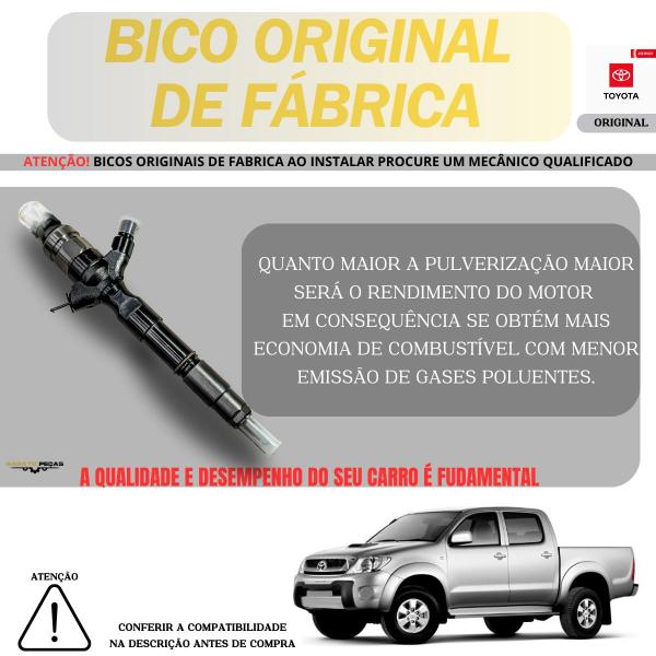 Imagem de Bico Injetor Toyota Hilux SW4/SRV 2.5 16v 05 á 10