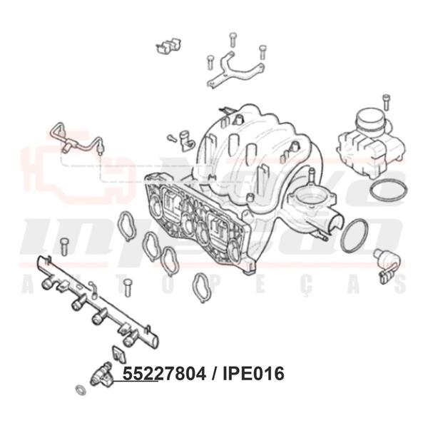 Imagem de Bico Injetor Uno Palio 1.0 Evo Flex Magneti Marelli Ipe016