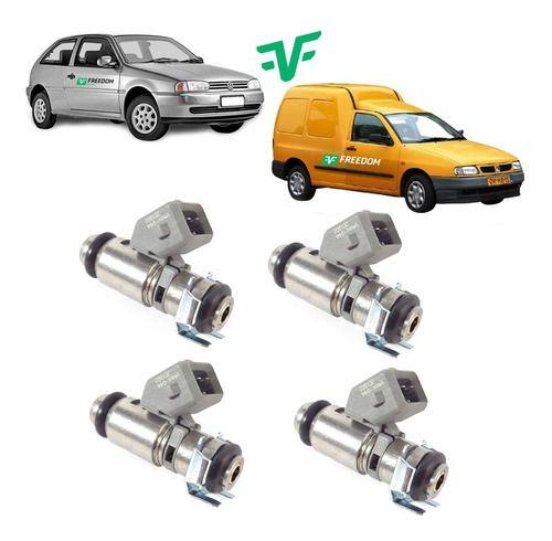 Imagem de Bico injetor vw gol parati polo quantum santana saveiro seat inca motor ap gasolina 1996 á 2002 kit