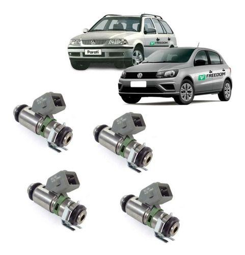 Imagem de Bico injetor vw gol santana parati 1.6 1.8 alcool 1997 a 2006 - kit c/ 4 bicos