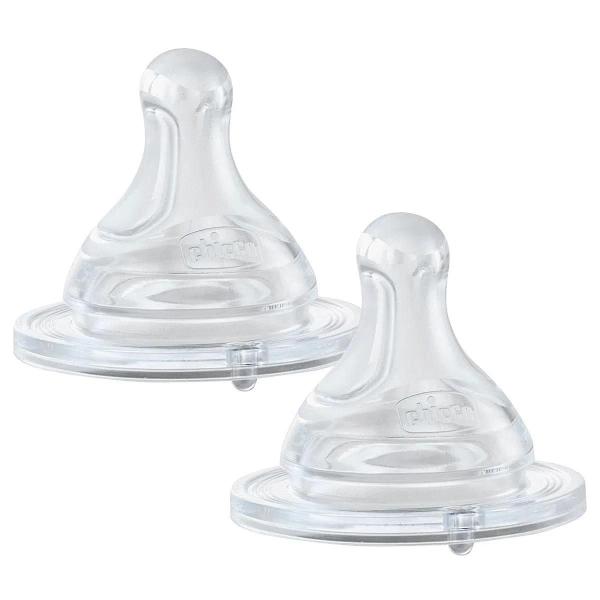 Bico Mamadeira Chicco Perfect5 Fluxo Rápido (4M+) 2 Unidades Imagem de Bico Mamadeira Chicco Perfect5 Fluxo Rápido (4M+) 2 Unidades