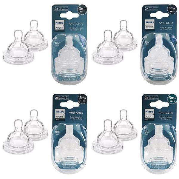 Bico Mamadeira Classic 3.0 Com 2 Unidades - Philips Avent Imagem de Bico Mamadeira Classic 3.0 Com 2 Unidades - Philips Avent