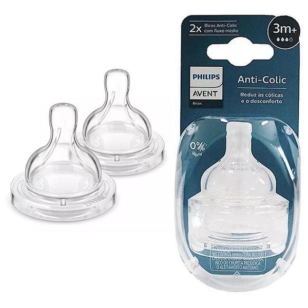 Bico Mamadeira Classic 3.0 Com 2 Unidades - Philips Avent Imagem de Bico Mamadeira Classic 3.0 Com 2 Unidades - Philips Avent